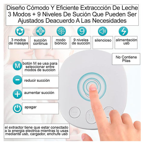 NUEVO EXTRACTOR DE LECHE MATERNA PORTATIL