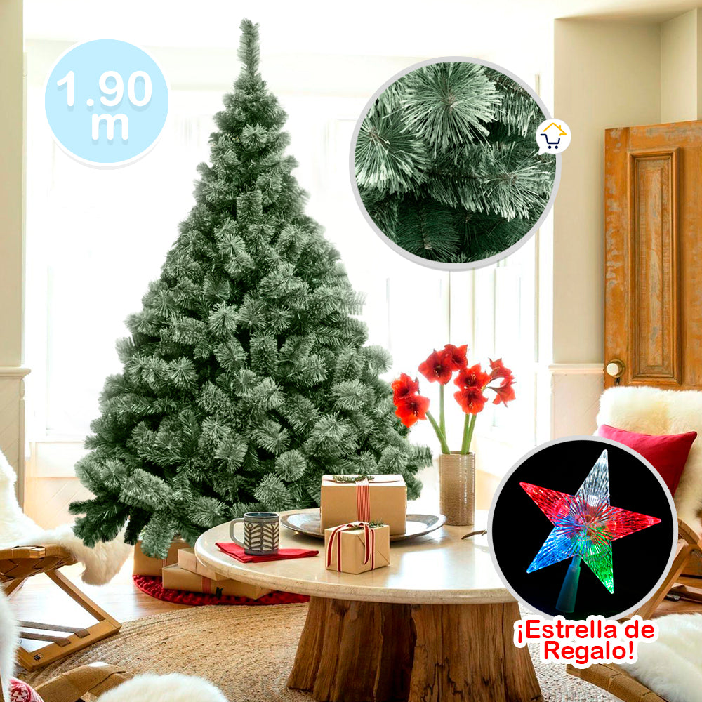 ÁRBOL DE NAVIDAD 190 cm | ESTRELLA LED VERONA GRATIS