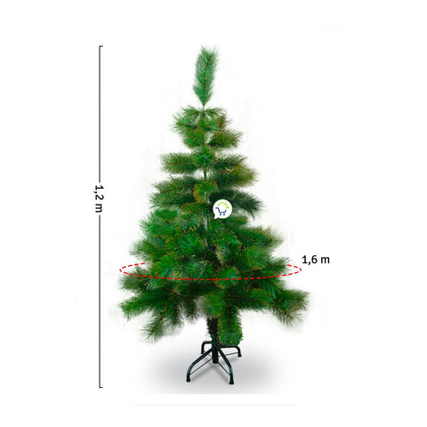 ÁRBOL DE NAVIDAD 120 cm | BRILLOS DORADOS