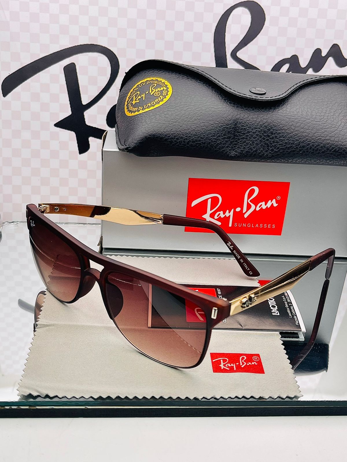 GAFAS RAYBAN PATA DORADA